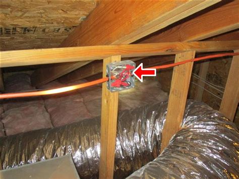 attic wiring without junction boxes|attic junction box fittings.